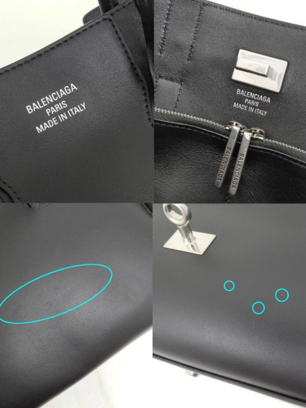 Balenciaga Bel Air Carryall Bag Small Black Hand Shoulder 2-Way - Picture 7 of 10